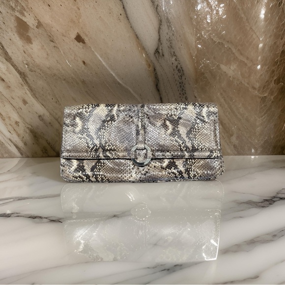 LK Bennett snakeskin look clutch - Picture 3 of 14